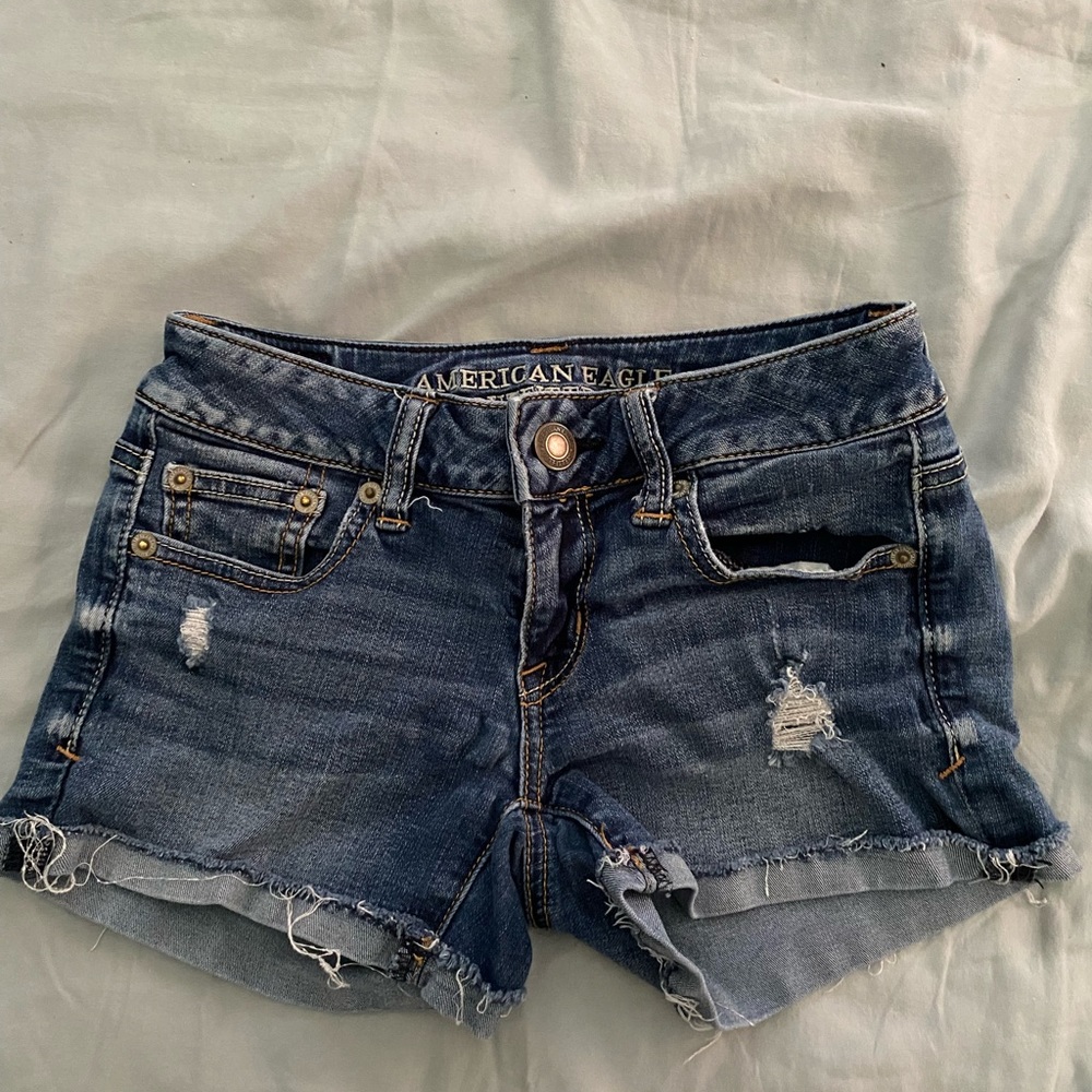American Eagle Low Rise Jean Shorts